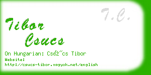 tibor csucs business card